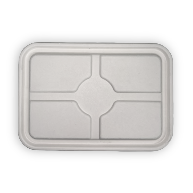 30oz Eco Food Container Lid | Compostable Square - YUTO
